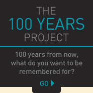 The 100 Years Project | In 100 years, what do you want to be remembered for?